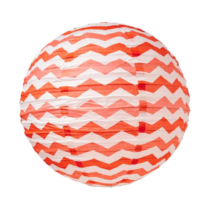 Round Chevron Wave Colored Paper Lantern (assorted)