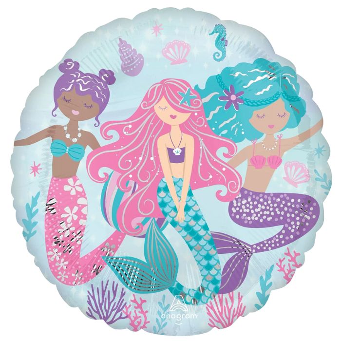 18 Inch Shimmering Mermaid Foil Balloon A42889