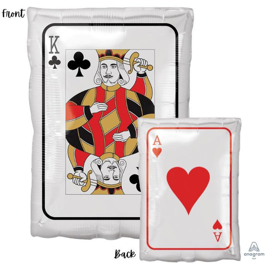 17 Inch King and Ace Cards Foil Balloon A39705