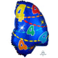 Jr. Shape Number Foil Balloon