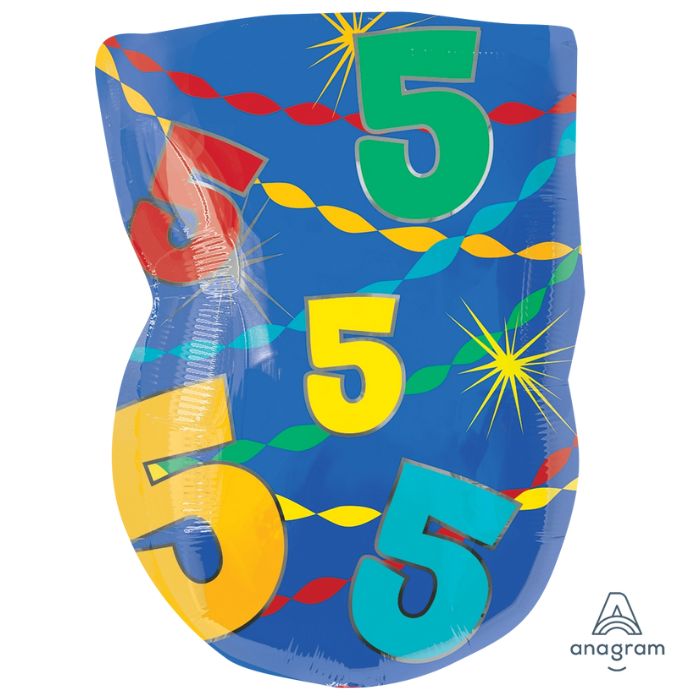 Jr. Shape Number Foil Balloon