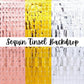 Shiny Foil Metallic Squares Tinsel Party Backdrop