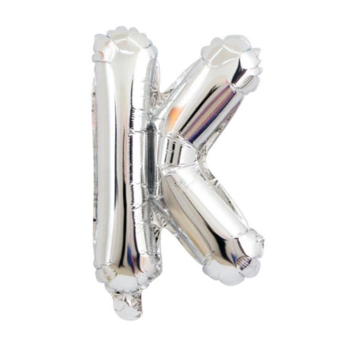 Mini Silver Alphabet Foil Balloon