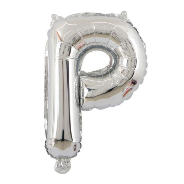 Mini Silver Alphabet Foil Balloon