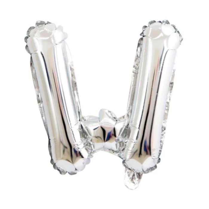 Mini Silver Alphabet Foil Balloon