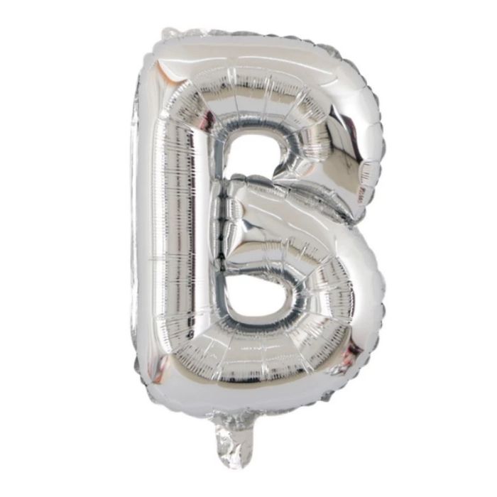 Mini Silver Alphabet Foil Balloon