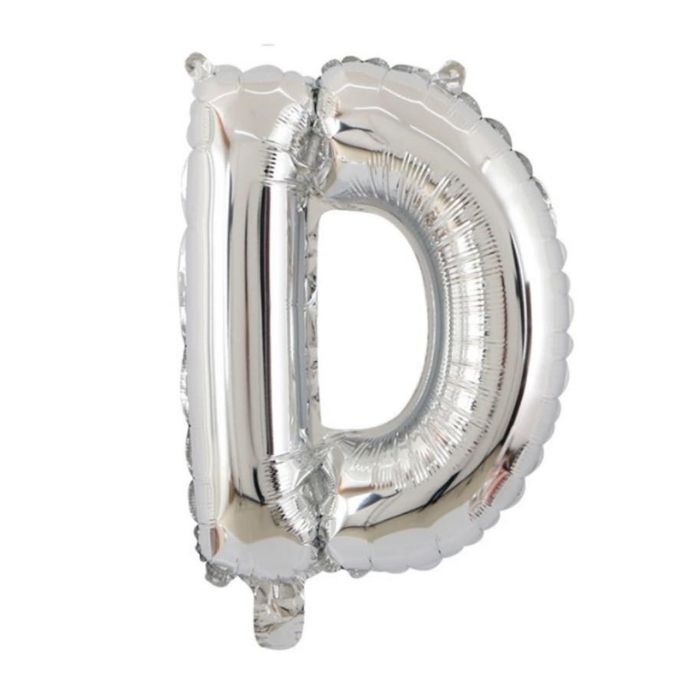 Mini Silver Alphabet Foil Balloon