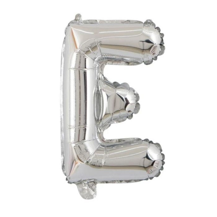 Mini Silver Alphabet Foil Balloon