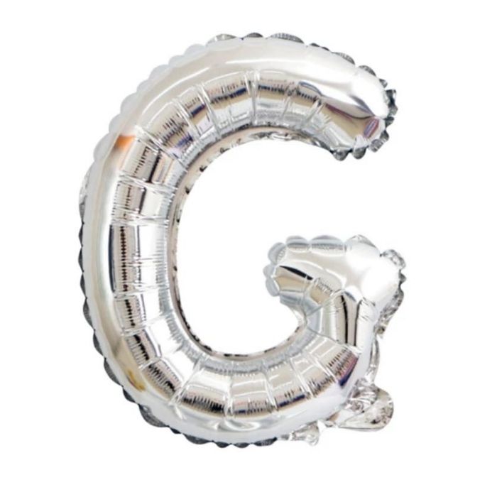 Mini Silver Alphabet Foil Balloon