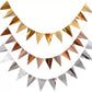 Shiny Hotstamp Wave Triangle Bunting Banner JQ80246