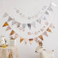 Shiny Hotstamp Wave Triangle Bunting Banner JQ80246