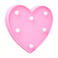 LED Plastic Heart Shape Light