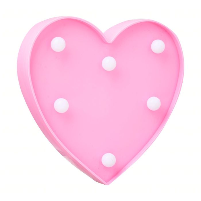 LED Plastic Heart Shape Light