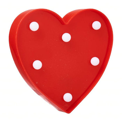 LED Plastic Heart Shape Light