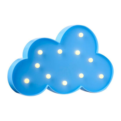 LED Plastic Cloud Shape Light