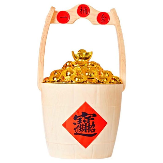 22x40cm Gold Bucket Decoration