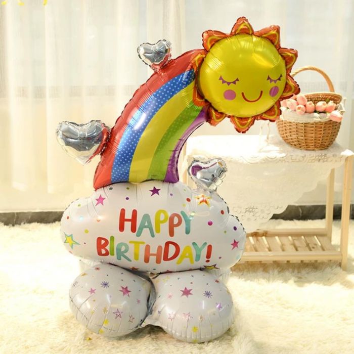 44inch Foil Balloon Display TX-243 (Rainbow Birthday)