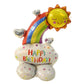 44inch Foil Balloon Display TX-243 (Rainbow Birthday)