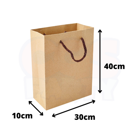 30cm X 40cm X 10cm Brown Paper Bag